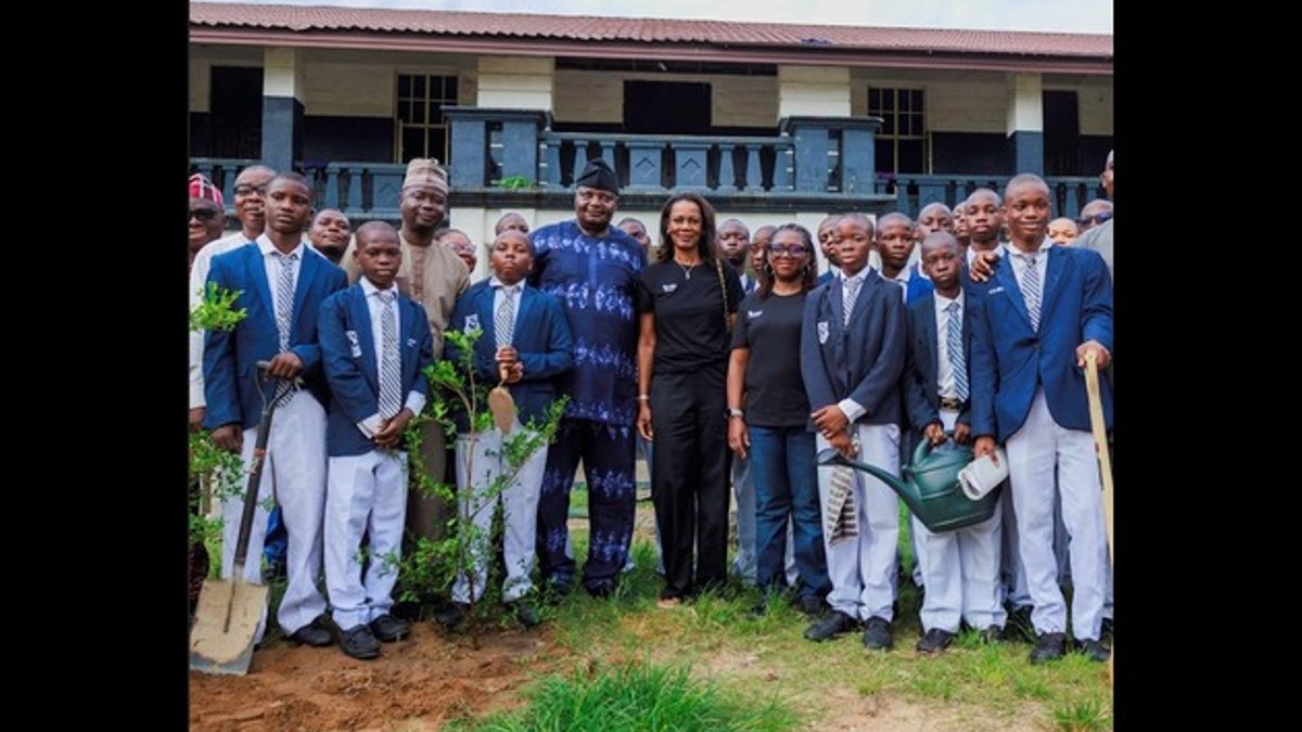 UBA Foundation plants trees in Lagos schools - uba tree planting
