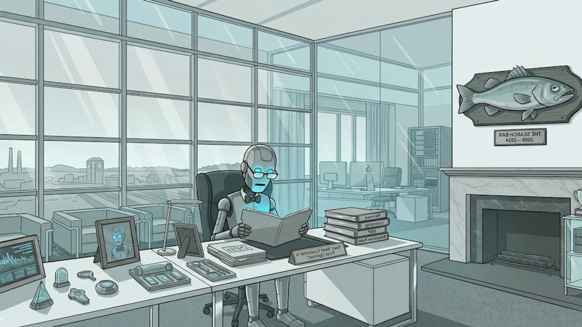 Search bar replaced by robot overlords - ai remodeling search