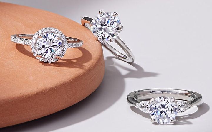 Custom-designed engagement rings