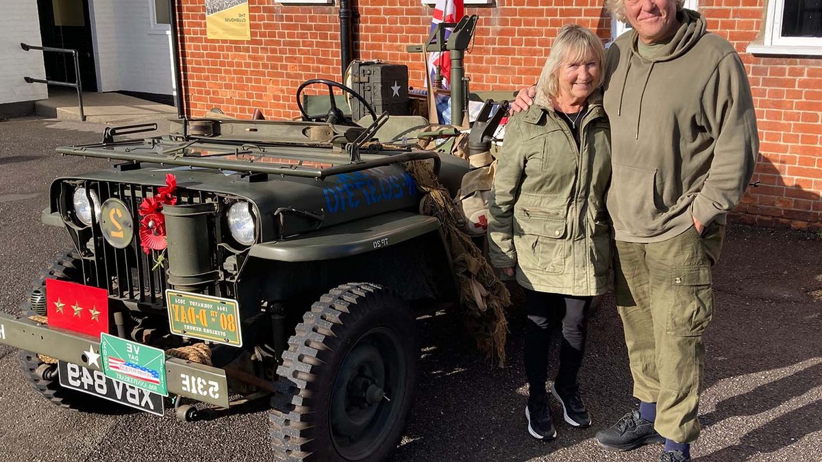 Eighty‑five‑year‑old Jeep equipped with machine‑gun mounts - vintage jeep