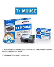 T1 Mouse Bait Stations with 0.01% Bromethalin, 4 count :: www.BES