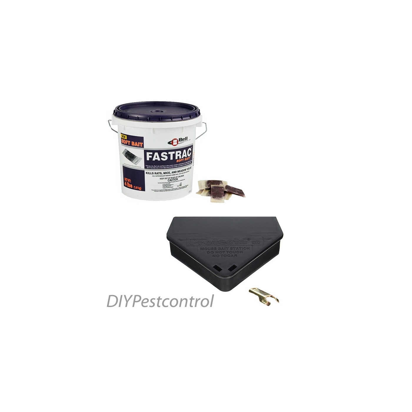 Fastrac Soft Bait + Protecta RTU Mouse Bait Stations (12 )