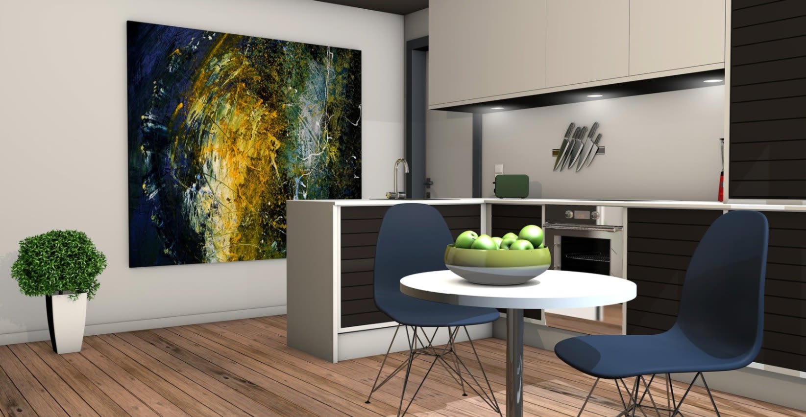Interieur d'un appartement de Cocody