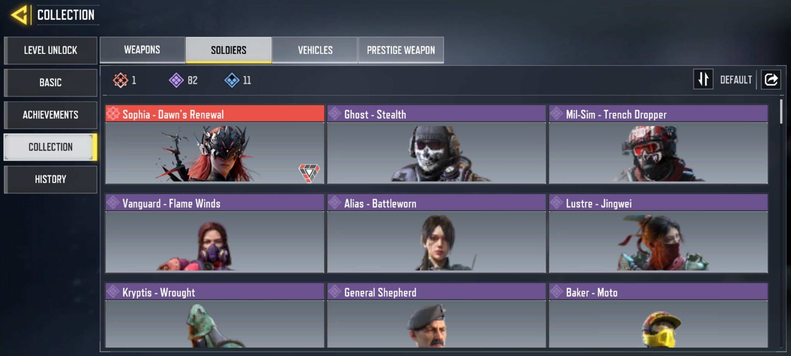 Call of Duty Mobile Account – Lvl 328 | Guns: 1 Mythic | 10 Legendary | 202 Epic | Characters: 1 Mythic | 82 Epic | Dance: 90 | Spray: 110 Call of Duty Mobile Account – Lvl 328 | Guns: 1 Mythic | 10 Legendary | 202 Epic | Characters: 1 Mythic | 82 Epic | Dance: 90 | Spray: 110