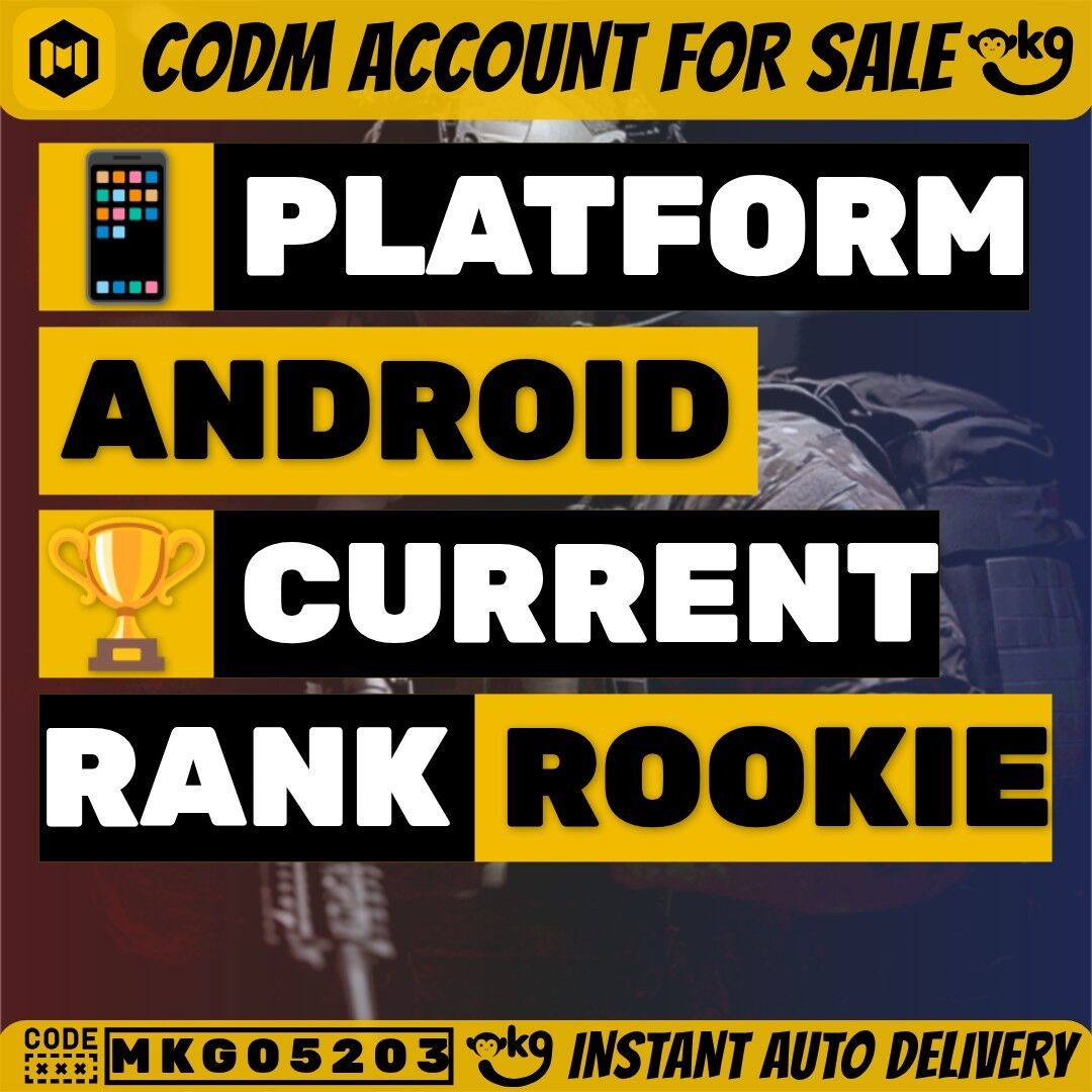 Call of Duty Mobile Account – mythic gun 1 legend gun 6 LVL 332 Epic Guns 276 character Epics 131 C : 105k