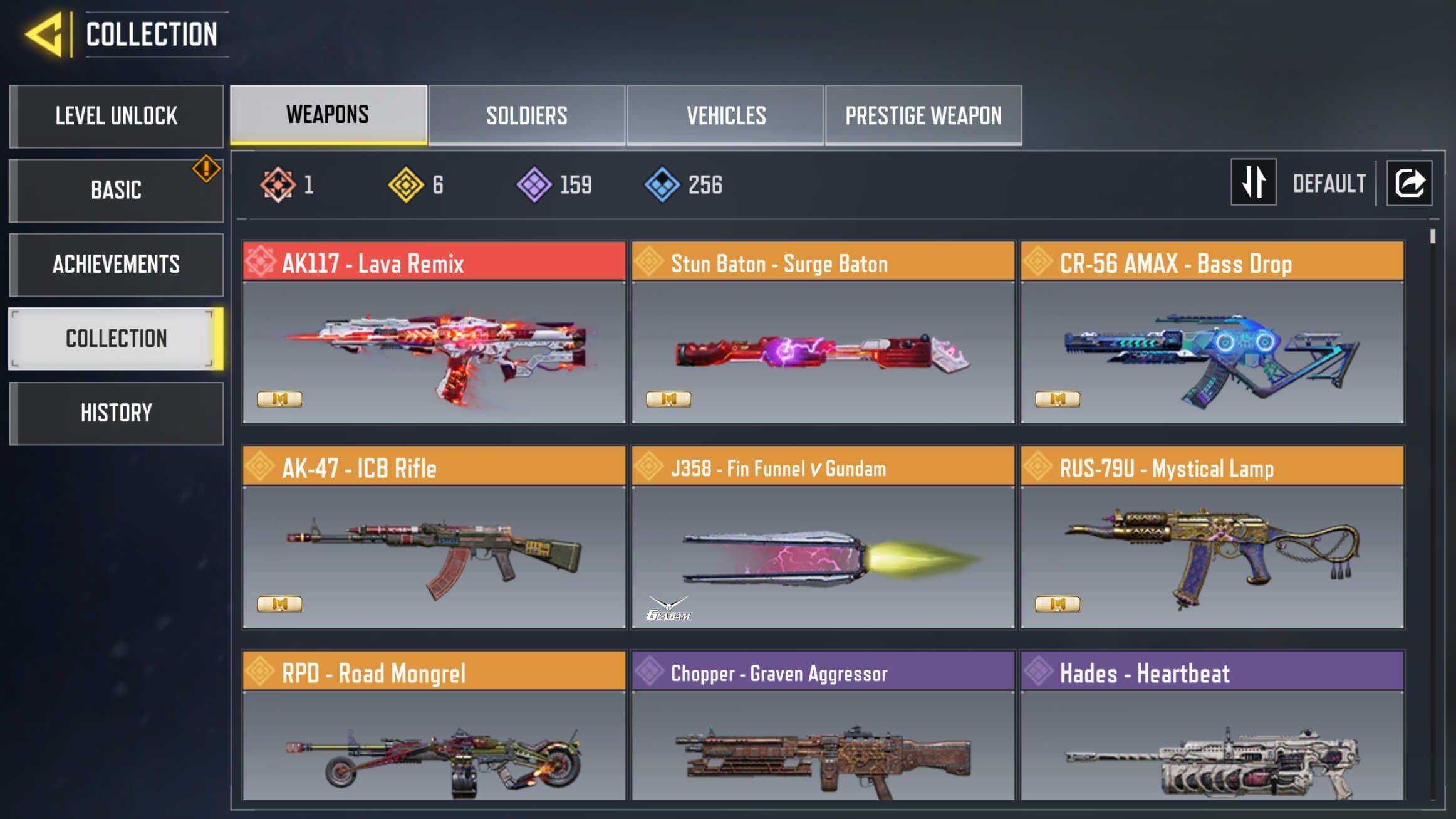 Call of Duty Mobile Account – Mythic AK117 | 6 Legend Gun | 159 Epic Gun | 84 Skin Call of Duty Mobile Account – Mythic AK117 | 6 Legend Gun | 159 Epic Gun | 84 Skin