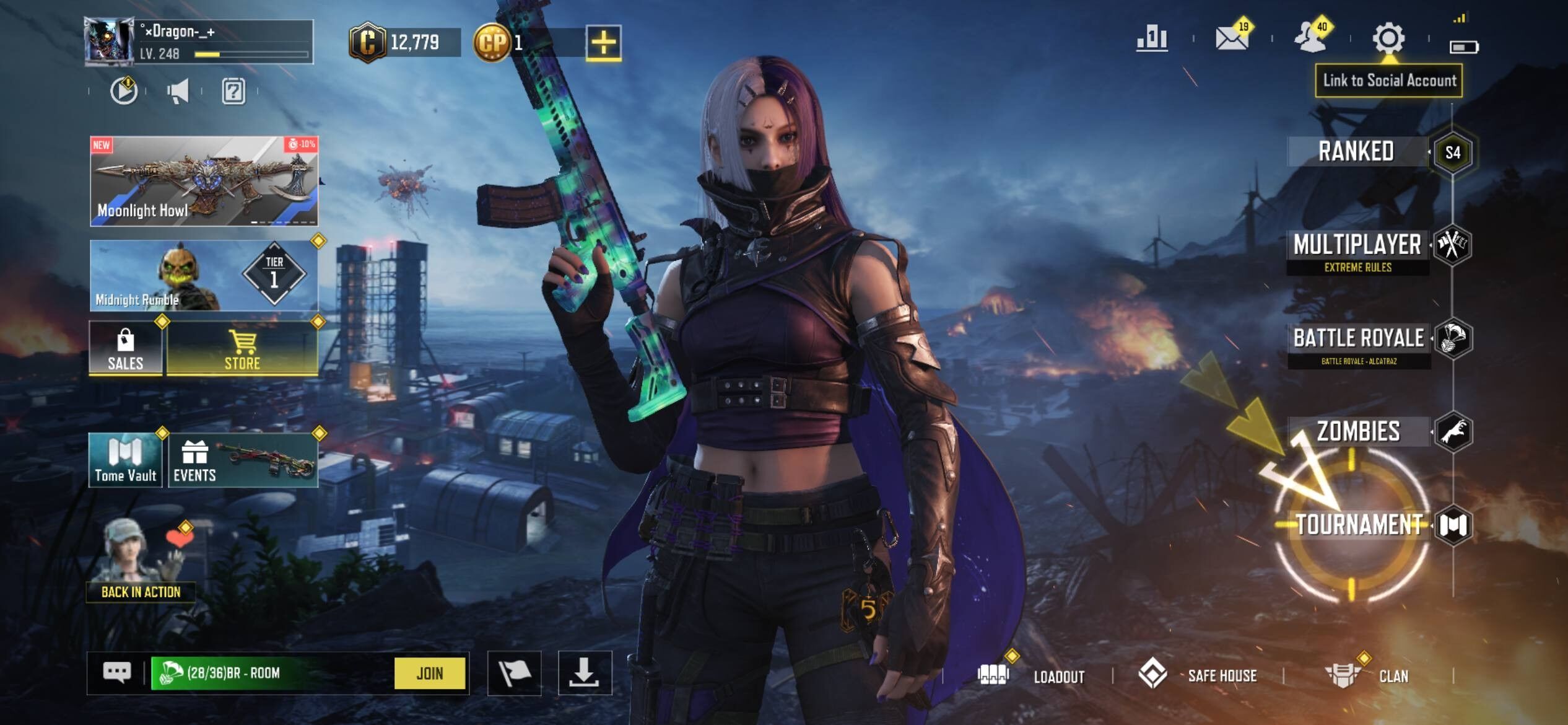 Call of Duty Mobile Account – Mythic AK117 | 7 Legend Gun | 102 Epic Gun | 56 Skin Call of Duty Mobile Account – Mythic AK117 | 7 Legend Gun | 102 Epic Gun | 56 Skin