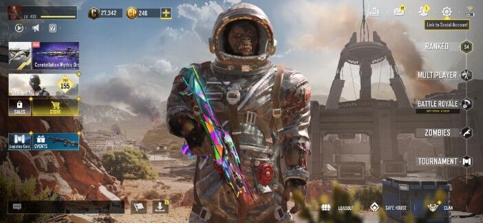 Call of Duty Mobile Account - [Level 400] 10 CP Spins | 13 Mythic & 35 Legendary Weapons | 2 Leggy Soldier | Mythic USS9 x Mythic RAM x Mythic TYPE | Dream Account