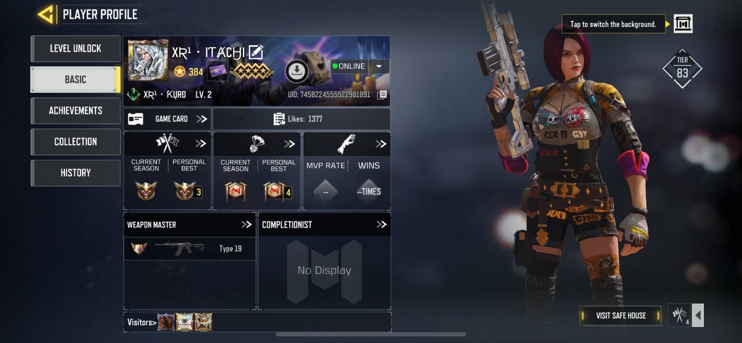 Call of Duty Mobile Account – LvL 384 | 1 Mythic | 9 Legendary Guns | 147 Epic Guns | 54 Epic Skins | 9+ Battle Passes | Indian Account | Full Access Call of Duty Mobile Account – LvL 384 | 1 Mythic | 9 Legendary Guns | 147 Epic Guns | 54 Epic Skins | 9+ Battle Passes | Indian Account | Full Access