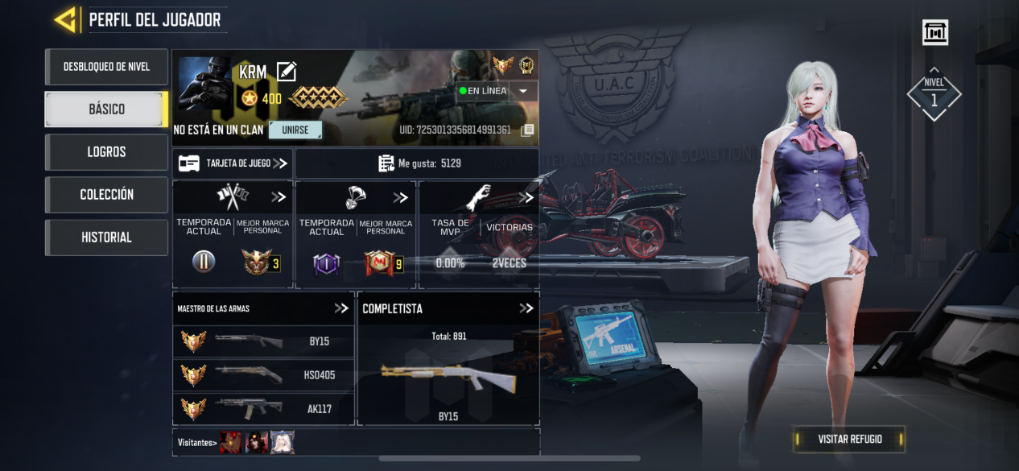 Call of Duty Mobile Account - Level- 400 5 Mythic Gun [1 Max] 11 legendary Gun 10 legendary items 3 Legendary Vehicles 334 Epic Gun