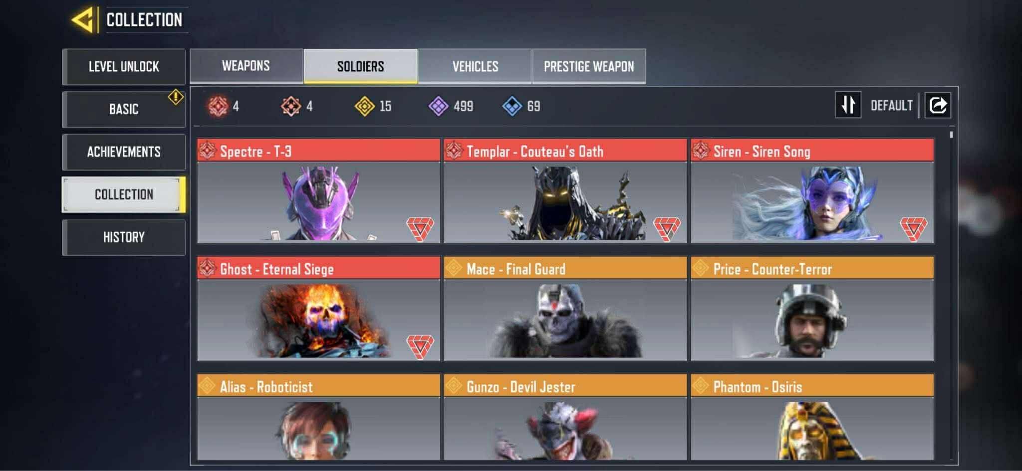 Call of Duty Mobile Account – 19 Mythic Guns (15 Maxed) 120 Legendary Guns 4 Maxed Mythic Characters 5 Legendary Vehicle Dangerous Killer Streamer Account