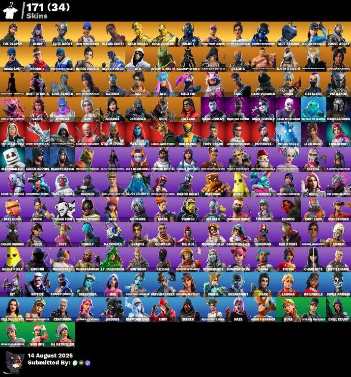 Fortnite Account ( PLAYSTATION / XBOX / PC / NINTENDO ) (Travis Scott, Glow, Take The L, OG STW, The Reaper, Elite Agent, Blue Team Leader) (171 Skins) Fortnite Account ( PLAYSTATION / XBOX / PC / NINTENDO ) (Travis Scott, Glow, Take The L, OG STW, The Reaper, Elite Agent, Blue Team Leader) (171 Skins)