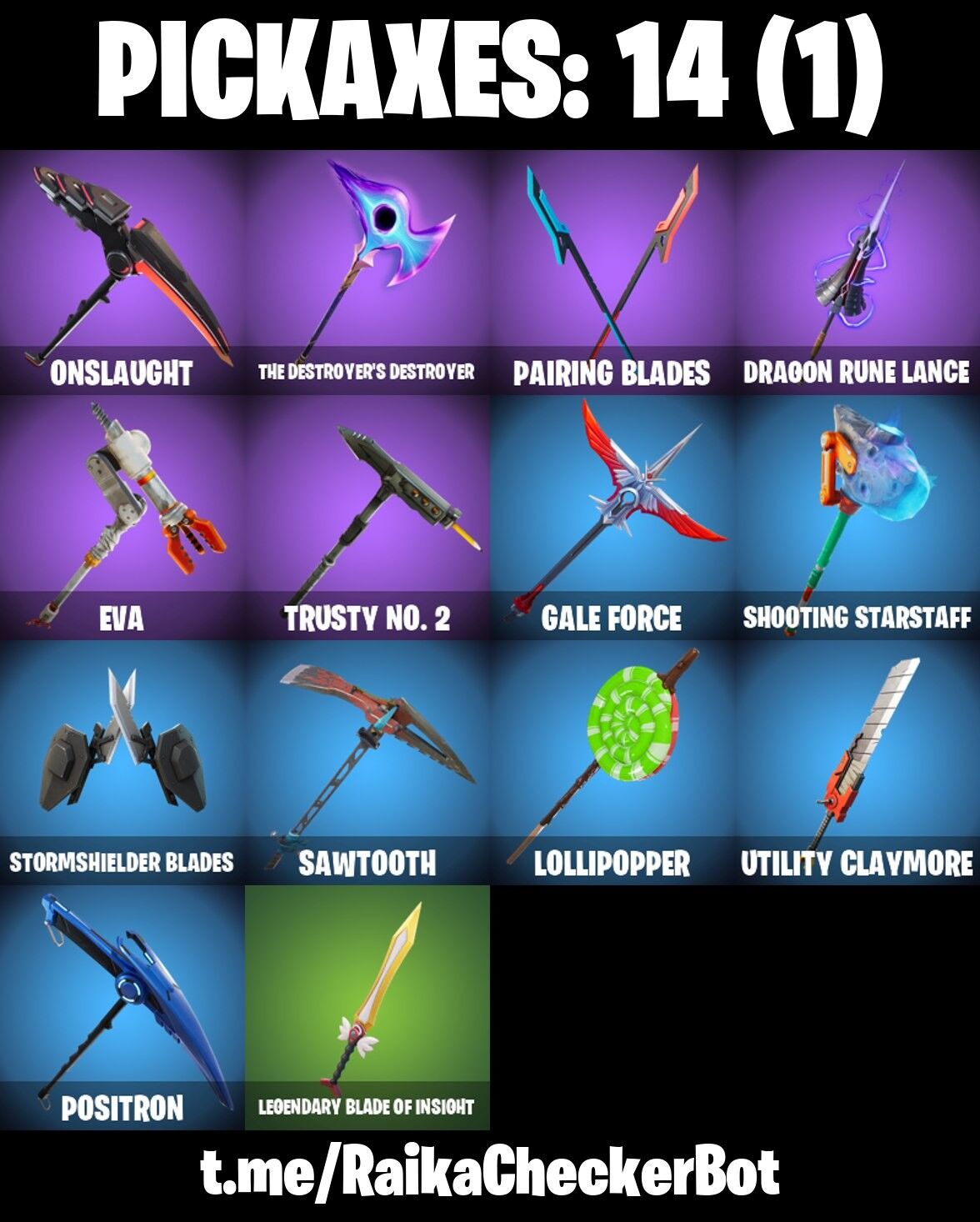 Fortnite Account ( PLAYSTATION / XBOX / PC / NINTENDO ) (THE REAPER, OMEGA, TAKE THE L, ELITE AGENT, ZOEY) (19 Skins)