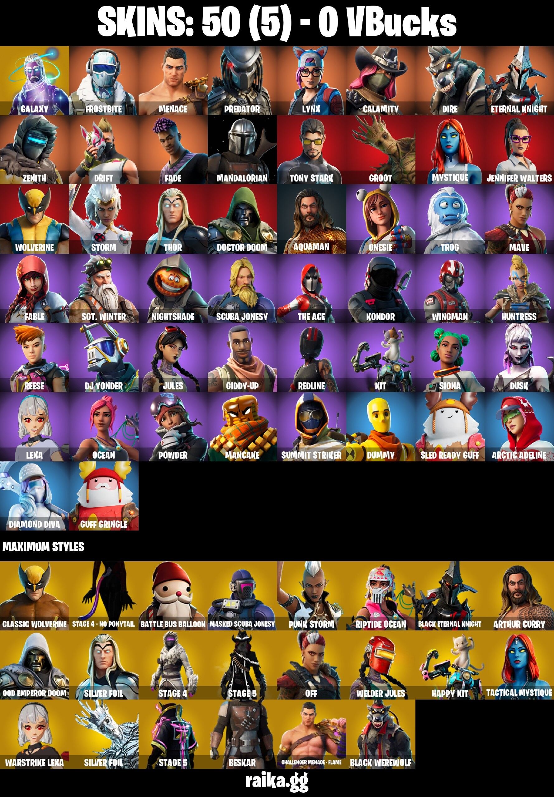 Fortnite Account ( PLAYSTATION / XBOX / PC / MOBILE / NINTENDO ) (Galaxy, Leviathan Axe) (50 Skins) Fortnite Account ( PLAYSTATION / XBOX / PC / MOBILE / NINTENDO ) (Galaxy, Leviathan Axe) (50 Skins)
