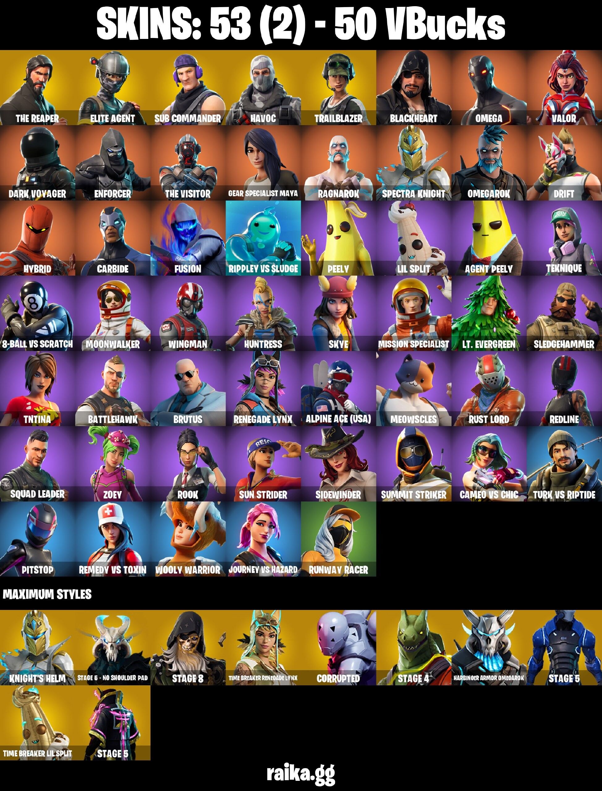 Fortnite Account ( PLAYSTATION / XBOX / PC ) (The Reaper, Take The L) (53 Skins) Fortnite Account ( PLAYSTATION / XBOX / PC ) (The Reaper, Take The L) (53 Skins)