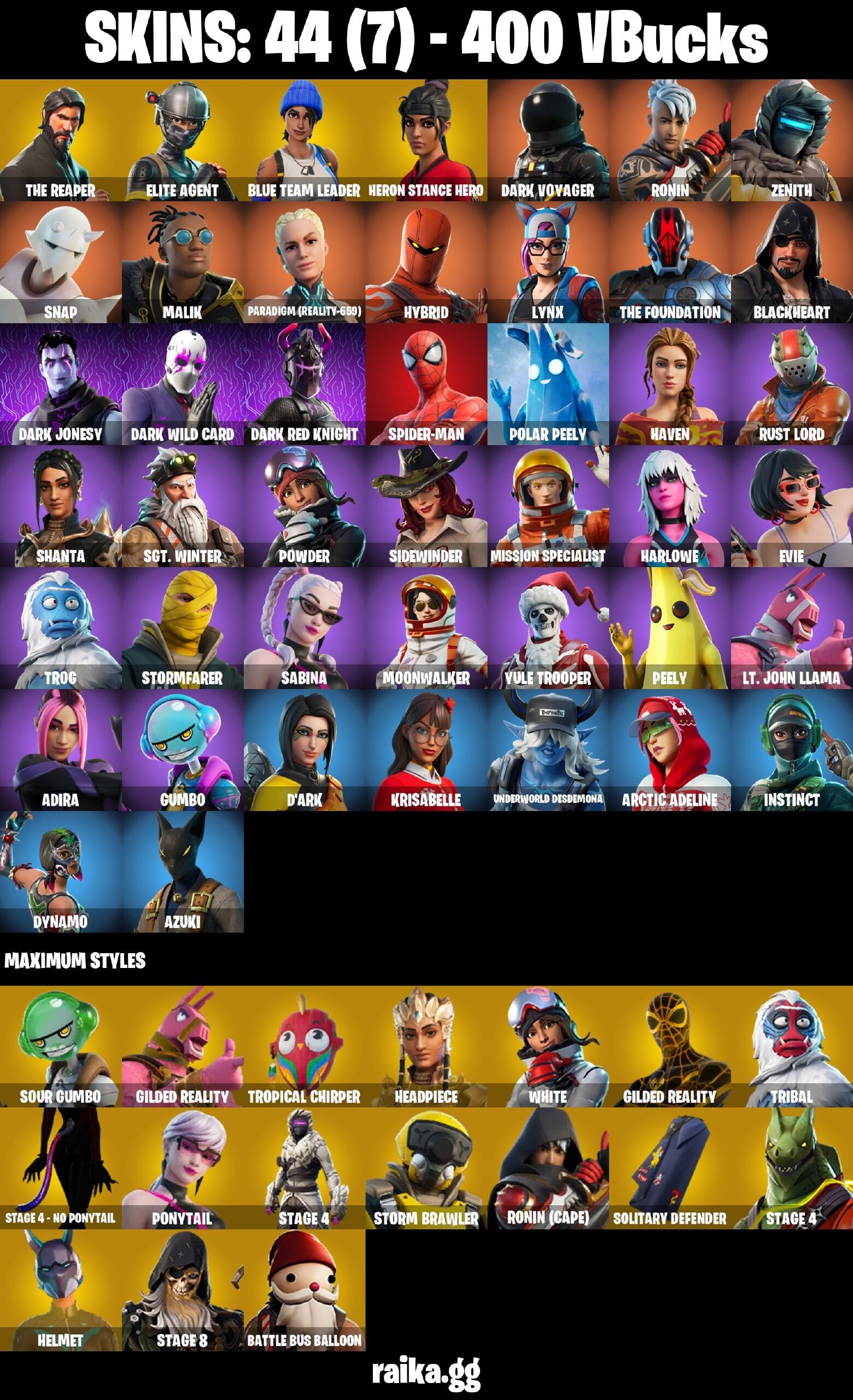 Fortnite Account ( PLAYSTATION / XBOX / PC ) (The Reaper, Take The L) (44 Skins) Fortnite Account ( PLAYSTATION / XBOX / PC ) (The Reaper, Take The L) (44 Skins)