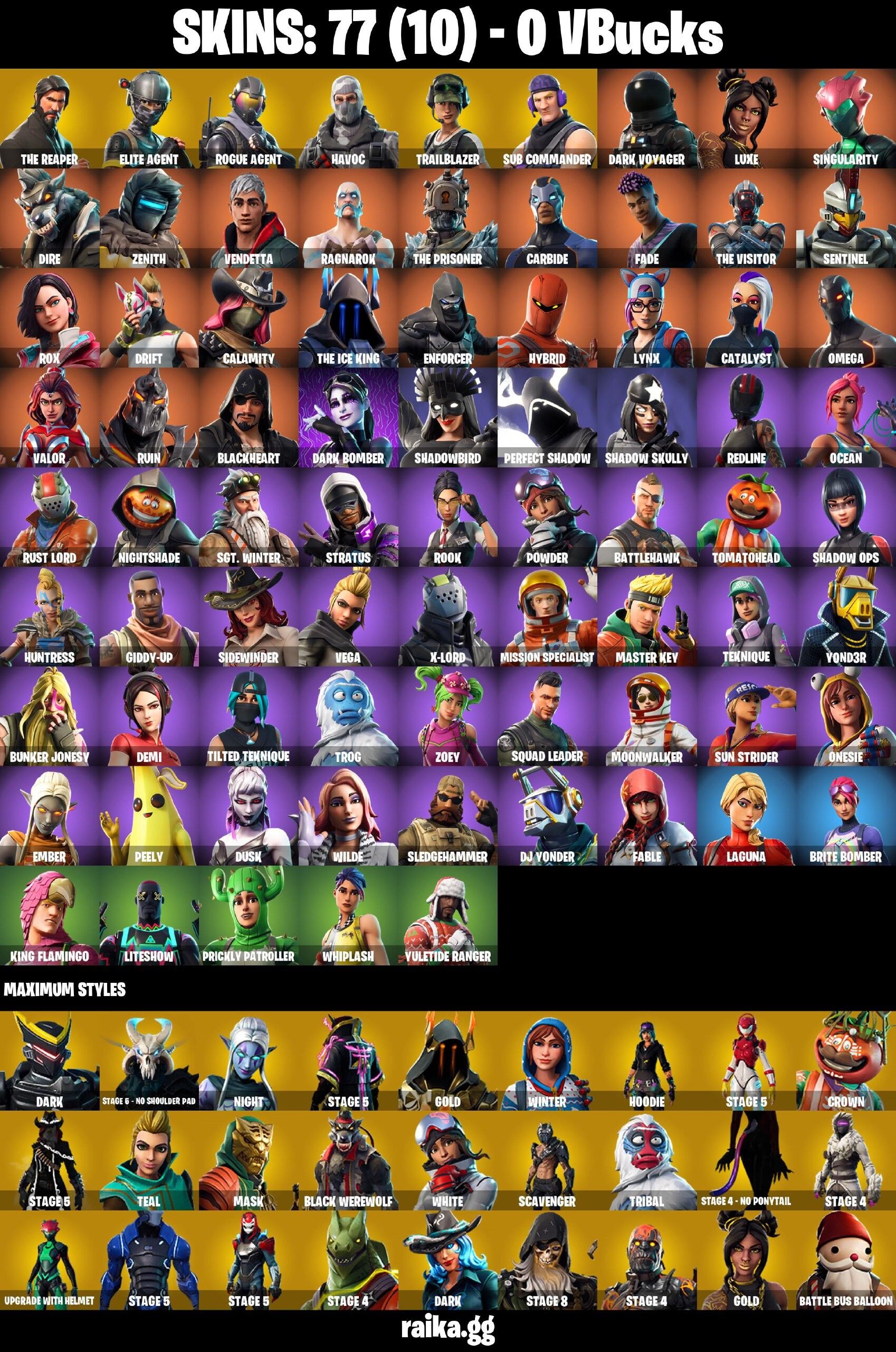 Fortnite Account ( PLAYSTATION / XBOX / PC ) (The Reaper, Take The L) (77 Skins) Fortnite Account ( PLAYSTATION / XBOX / PC ) (The Reaper, Take The L) (77 Skins)