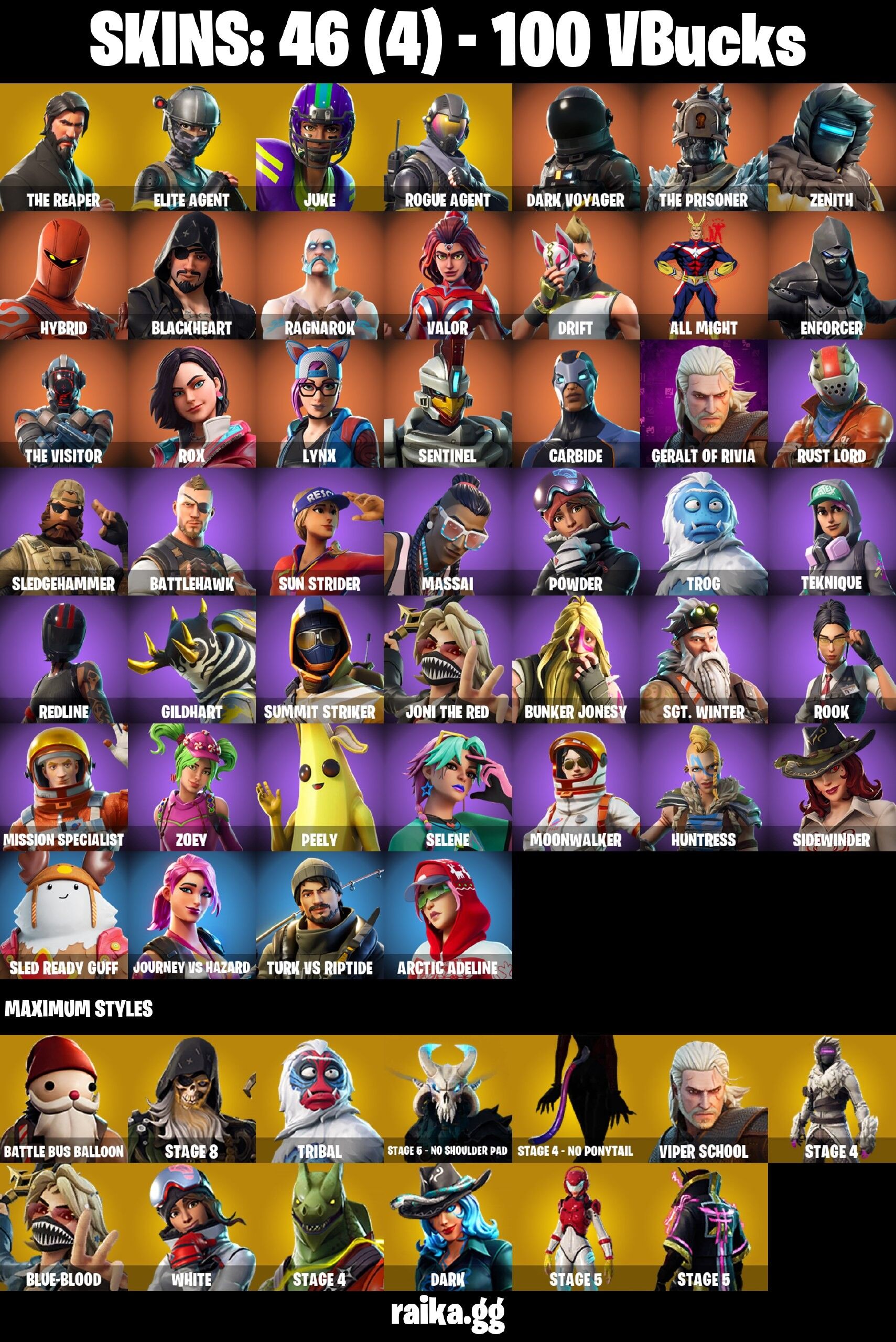 Fortnite Account ( PLAYSTATION / XBOX / PC ) (The Reaper, Take The L) (46 Skins) Fortnite Account ( PLAYSTATION / XBOX / PC ) (The Reaper, Take The L) (46 Skins)