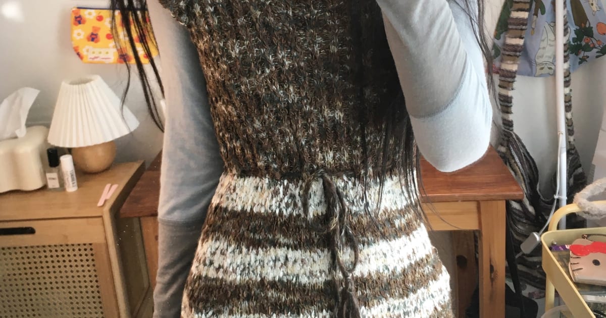 VINTAGE TASSEL DETAIL BOHEMIAN DRESS BROWN