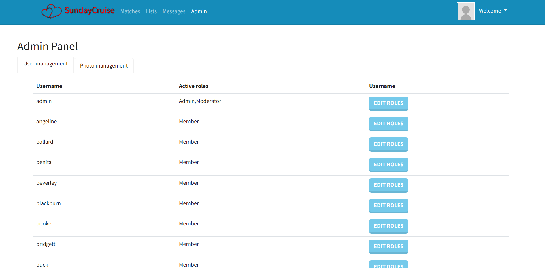Admin Panel