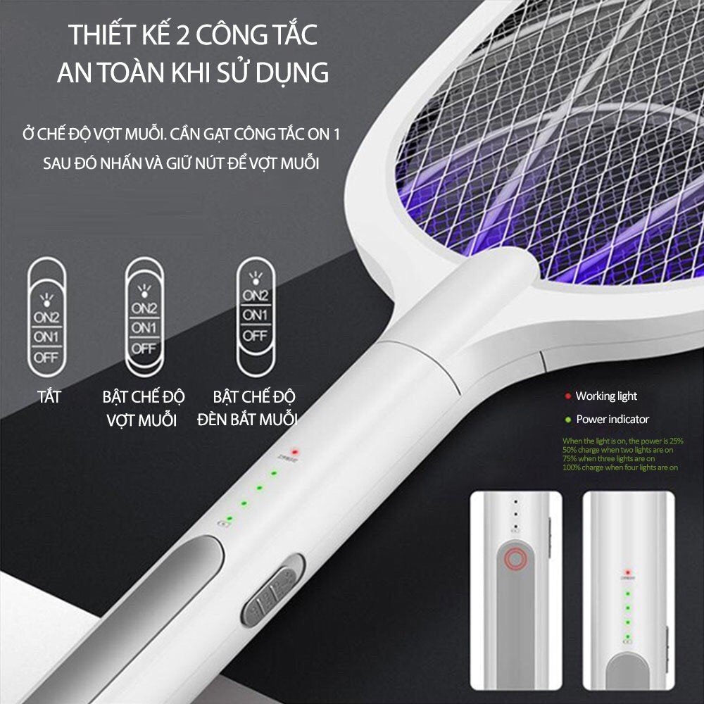 2 in 1 Bug Racket and Mosquito Killing Lamp (Minimum Order Quantity 1 Carton/26 PCs) image 2