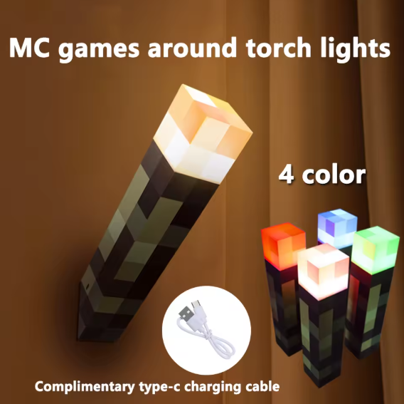 LED Night Lights Games Brownstone Torch Lamp image 2