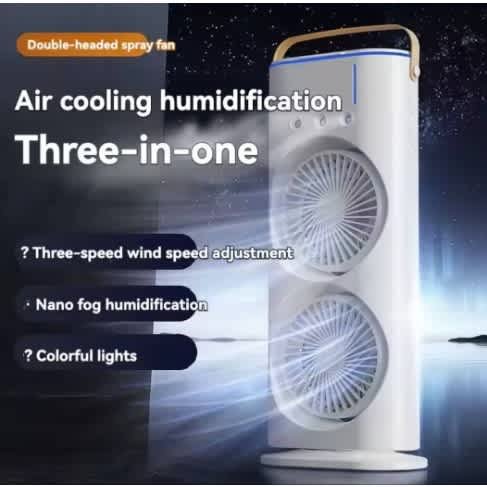 Double Nano Mist Fan (Minimum Order Quantity 1 Carton/20 PCs) image 2