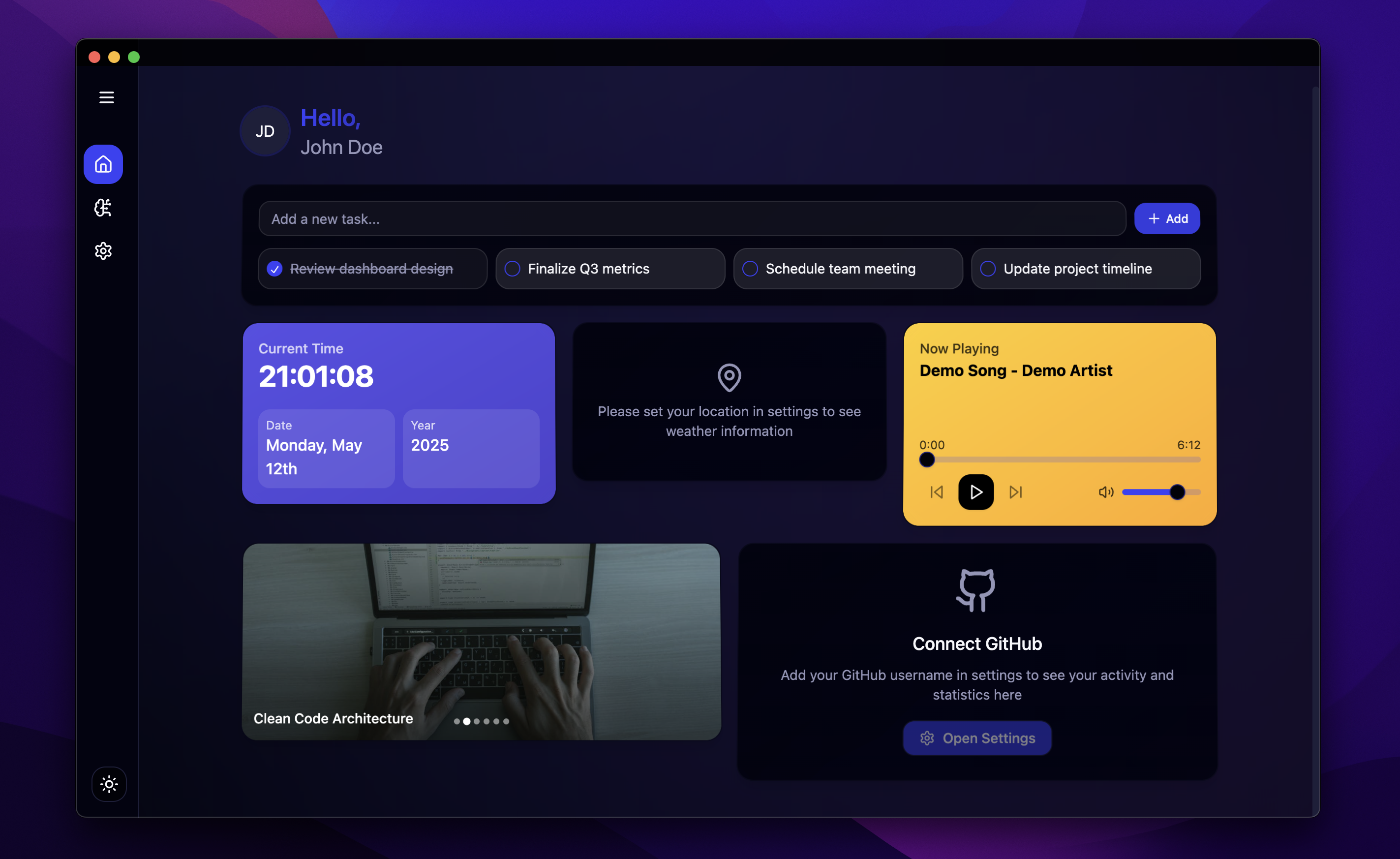 MCP Desk Screenshot