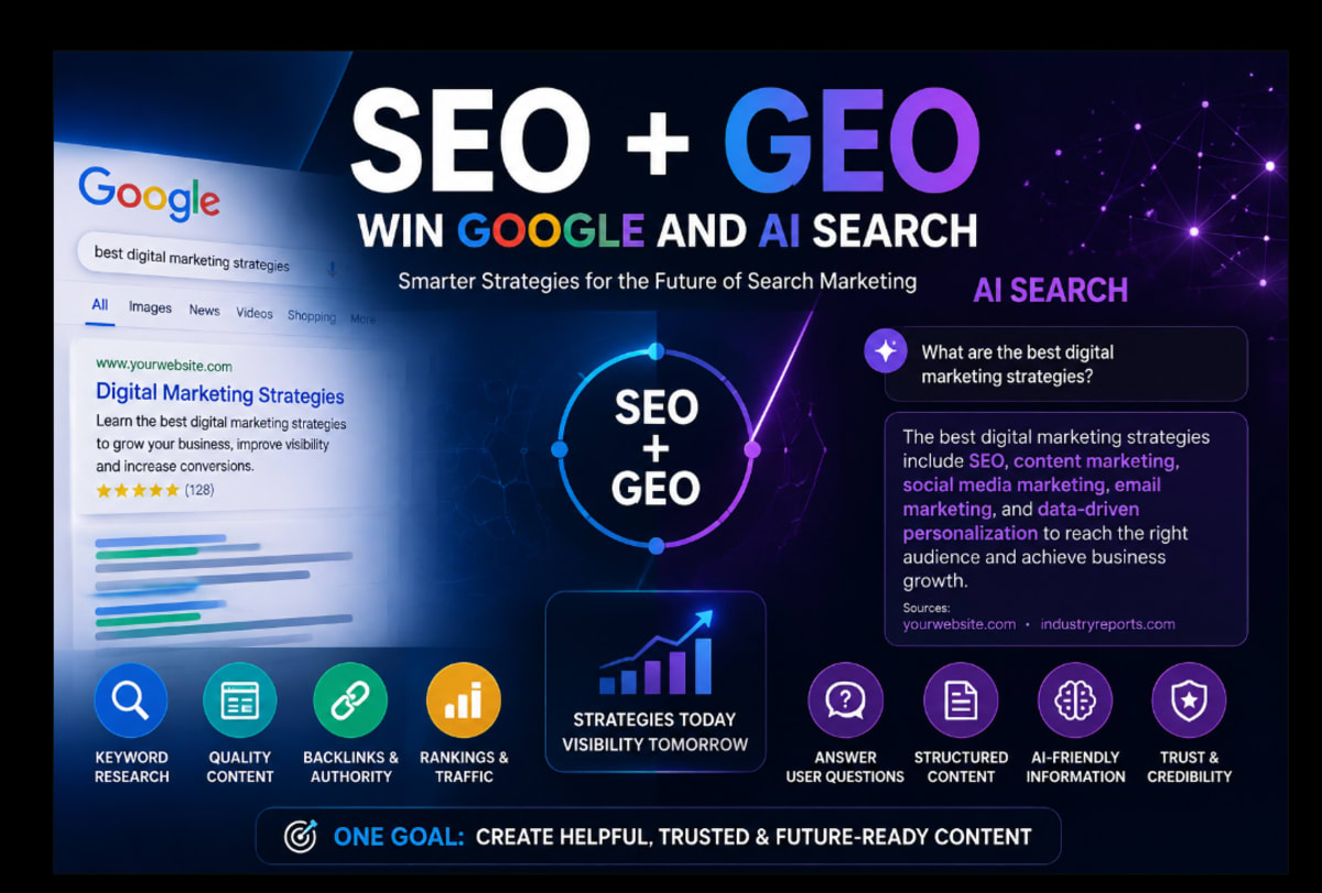 SEO vs GEO Marketing: How Brands Can Win in Google and AI Search