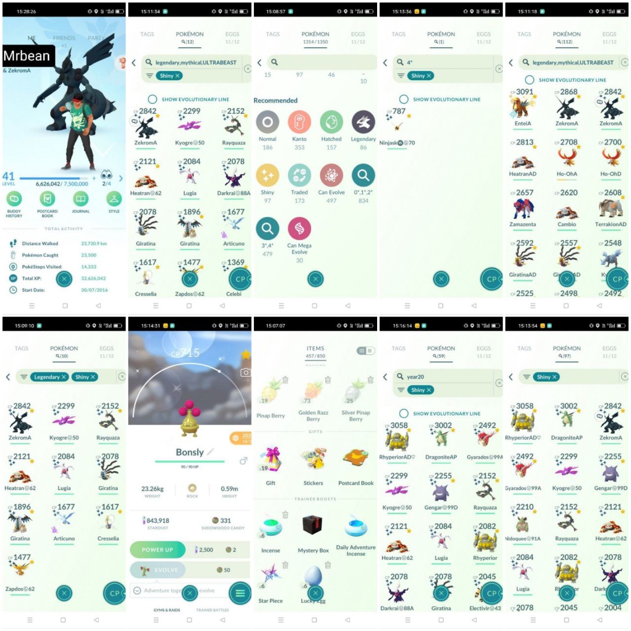 Pokemon Go Account – SHADOW SHINY ARTICUNO ✅SHINY LUGIA 🔥41 ACCOUNT 😱SHINY RAYQUAZA 🤑
3 ARMORED MEWTWO (1 – TRADABLE) (2 – TRADED)❤️
CLONE VENUSAUR (TRADABLE)