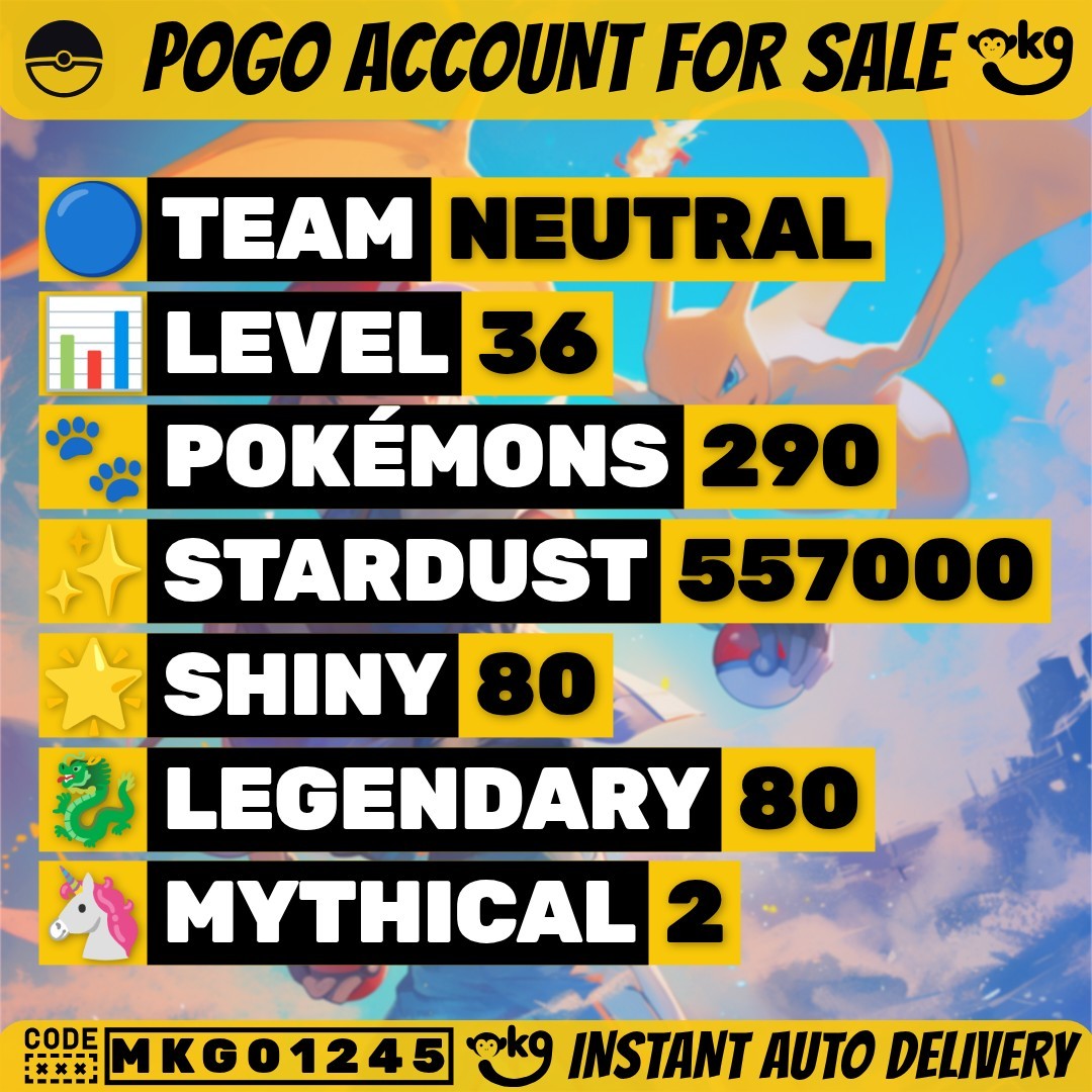 Pokemon Go Account – m140 MEGA 4K: Latias, Latios 2 Shiny Dialga LUNALA 3K+NECROZMA 105 Legendary 104 Shiny Rayquaza 3K Palkia 3K Shiny Ho-Oh Shiny Zacian! MKG01245