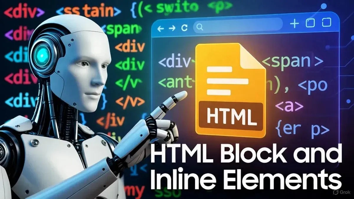 HTML Block and Inline Elements – Complete Guide for Beginners