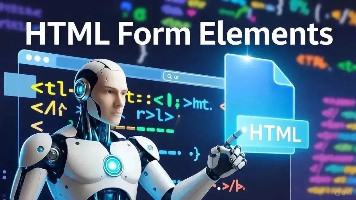 HTML Form Elements Explained – Complete Guide with Examples for Beginners