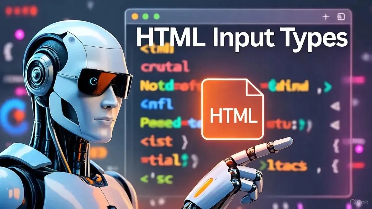 HTML Input Types Explained with Examples — Complete Guide for Beginners