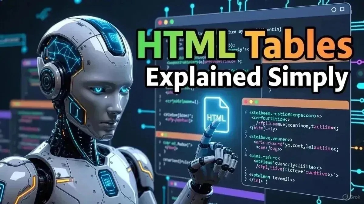 HTML Tables Explained Simply – Structure, Borders, Sizes & Headers (Beginner Guide)