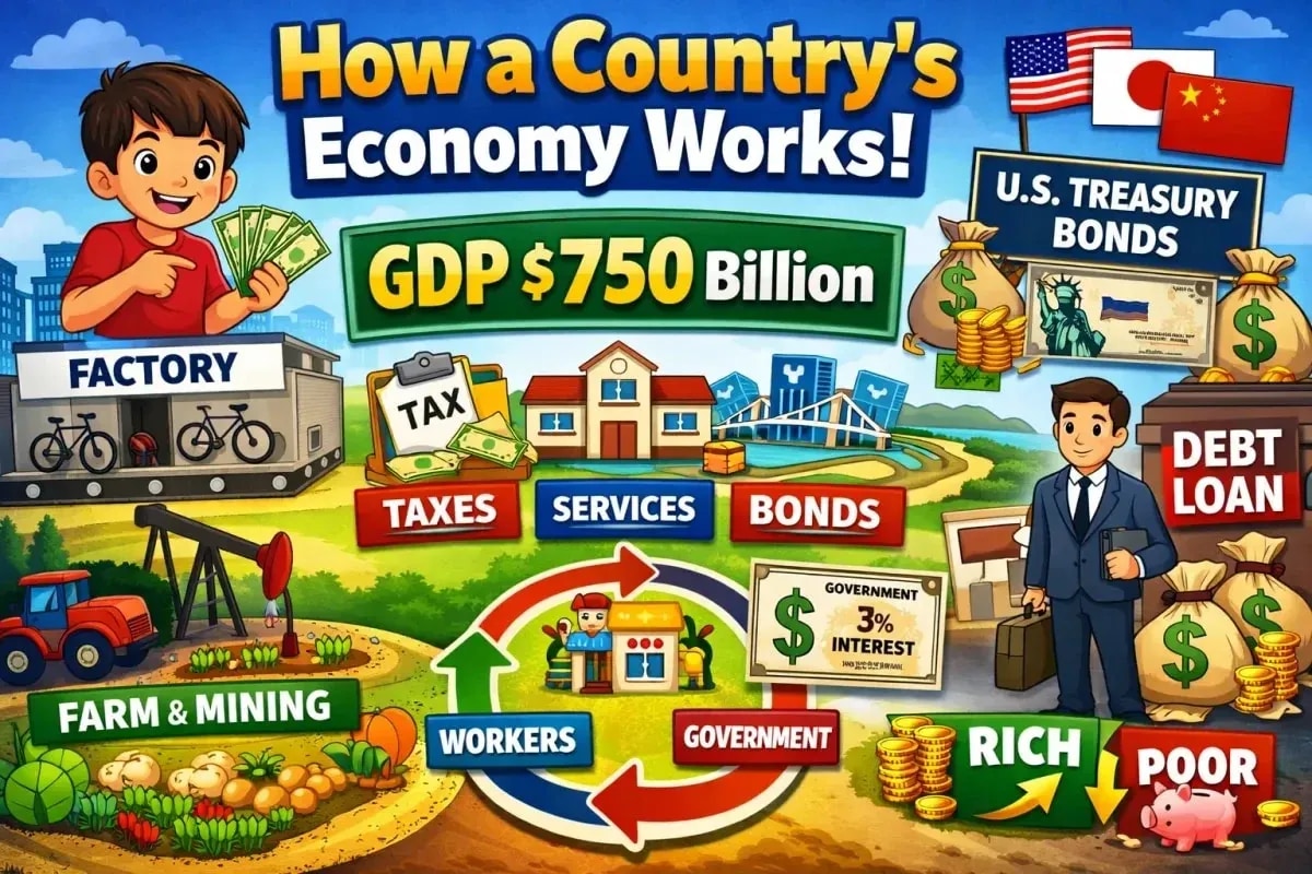 The Story of Econland: A Simple Story to Understand GDP, Taxes, and How a Country's Economy Works