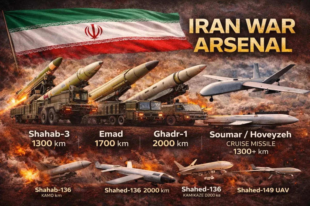 Iran's War Arsenal Explained: Missiles, Drones, and the Weapons Used Across the Middle East