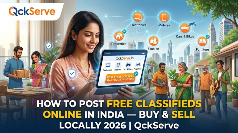 How to Post Free Classifieds Online in India — Buy and Sell Locally 2026 | QckServe