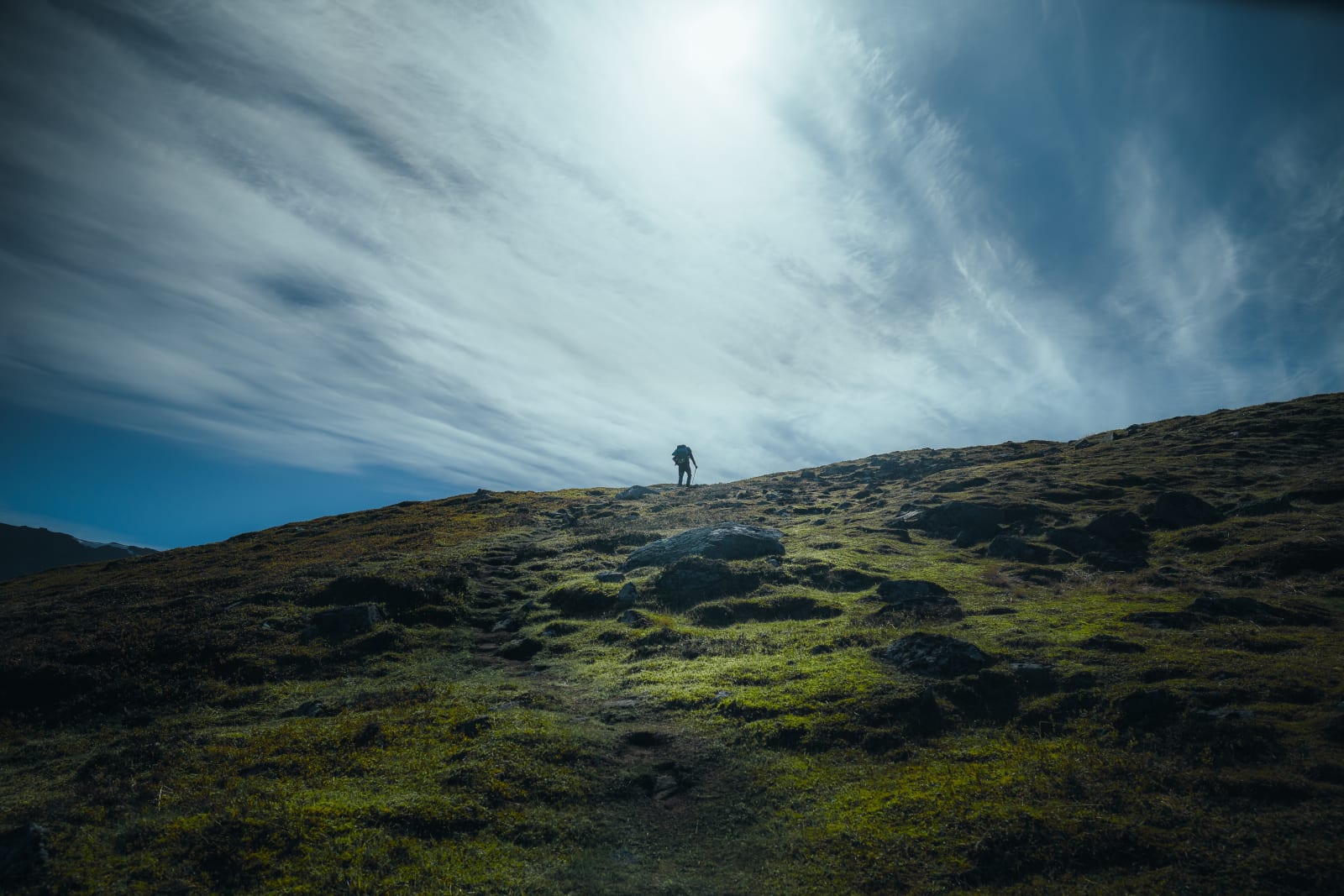 Coastal mountain landscape