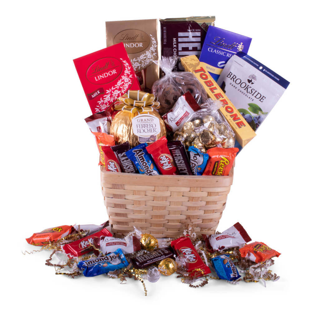 💝 Gift Candy Basket, Canasta de Regalo Con Chocolates – Fresh Flowers  Orlando