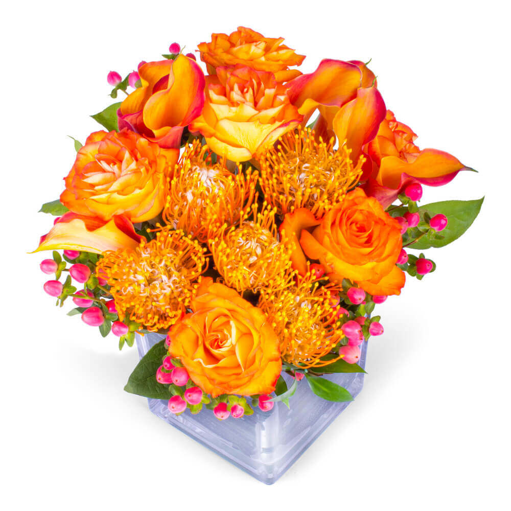 Whitney WB 1287 Orange Bangle Ceremony Bouquet Holder With Pink Rose  Accents From Shanxiuzhu, $31.31