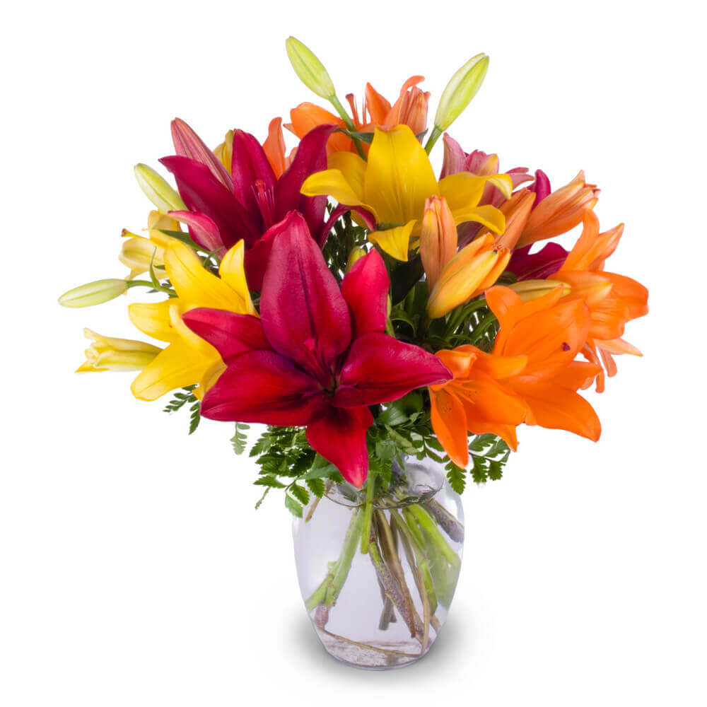 1800Flowers Flower Delivery Classic Lily Bouquet W/ Honeycomb Vase - Yahoo  Shopping