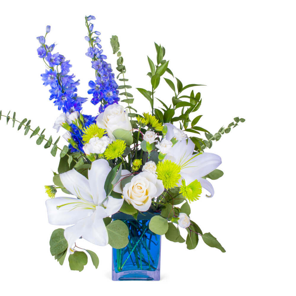 Blue & White Impressions Flower Delivery Newark DE Kirk's Flowers Inc.