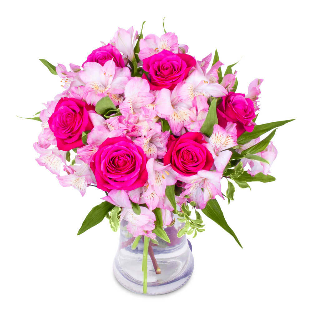 bouquet of pink flowers