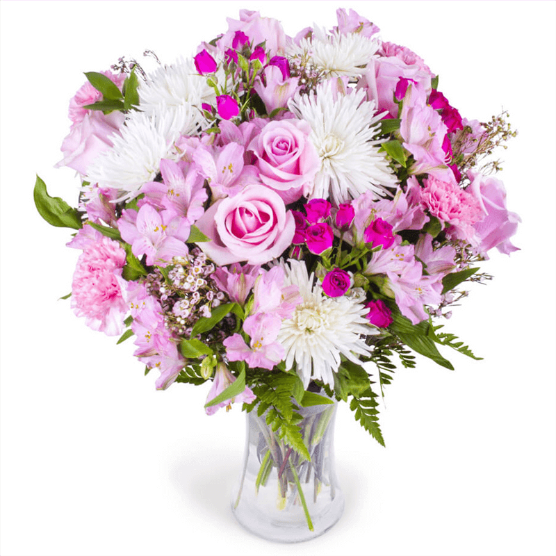 White and Pink Flowers - Fresh Flower Bouquet