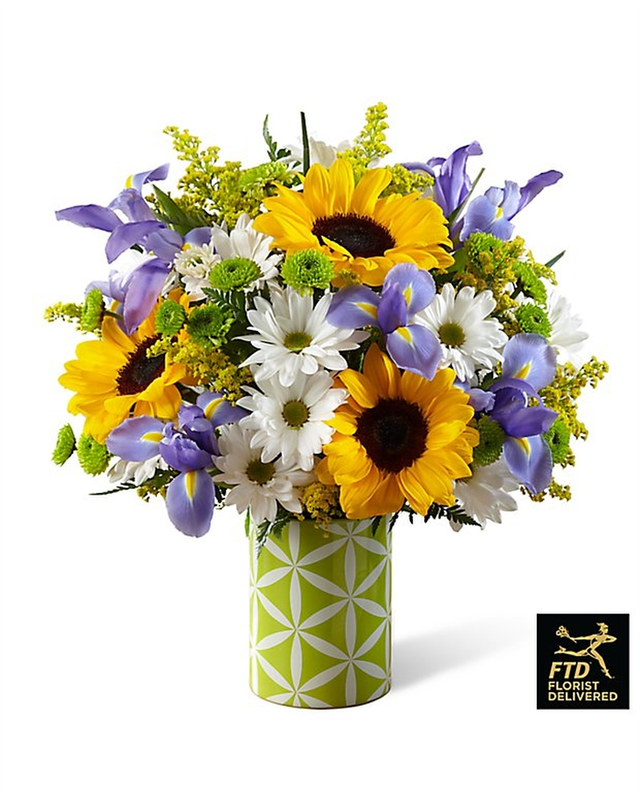 The FTD® Sunflower Sweetness™ BouquetVASE INCLUDED Flower Delivery