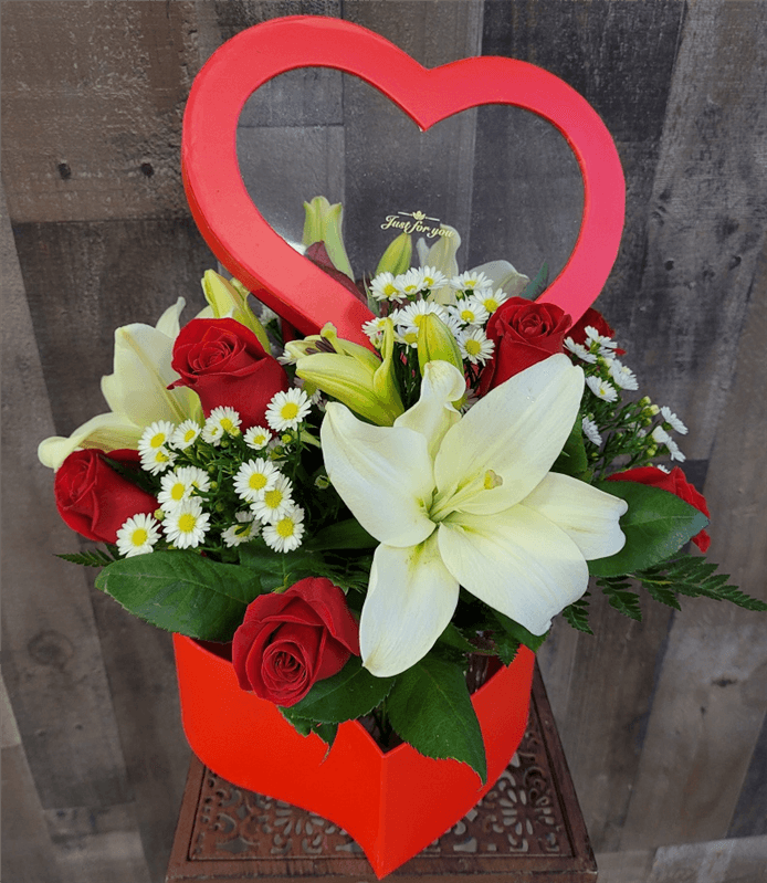 Shaping My Heart Flower Delivery WinstonSalem NC Florist at Adolfos