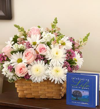 Celebrating Life - Pink and White Flower Bouquet