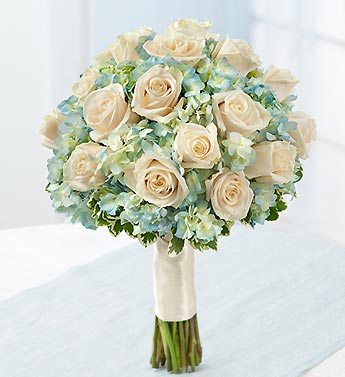 Blue and White Bridal Bouquet Flower Delivery Baltimore MD - Fleurs d'Ave