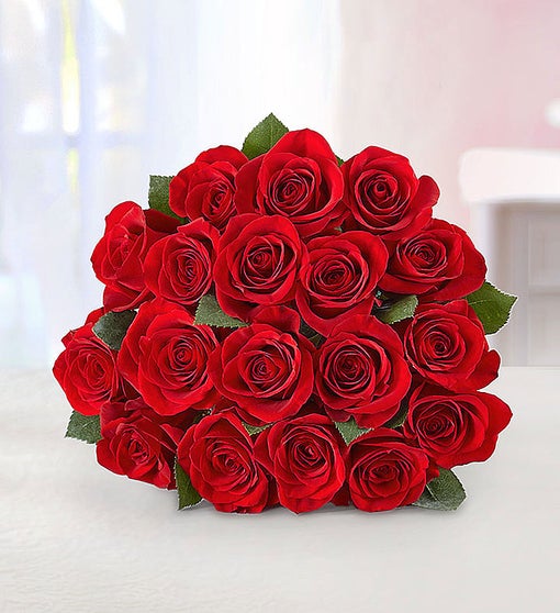 18 - Modern Red Rose Bouquet – Peachtree Petals